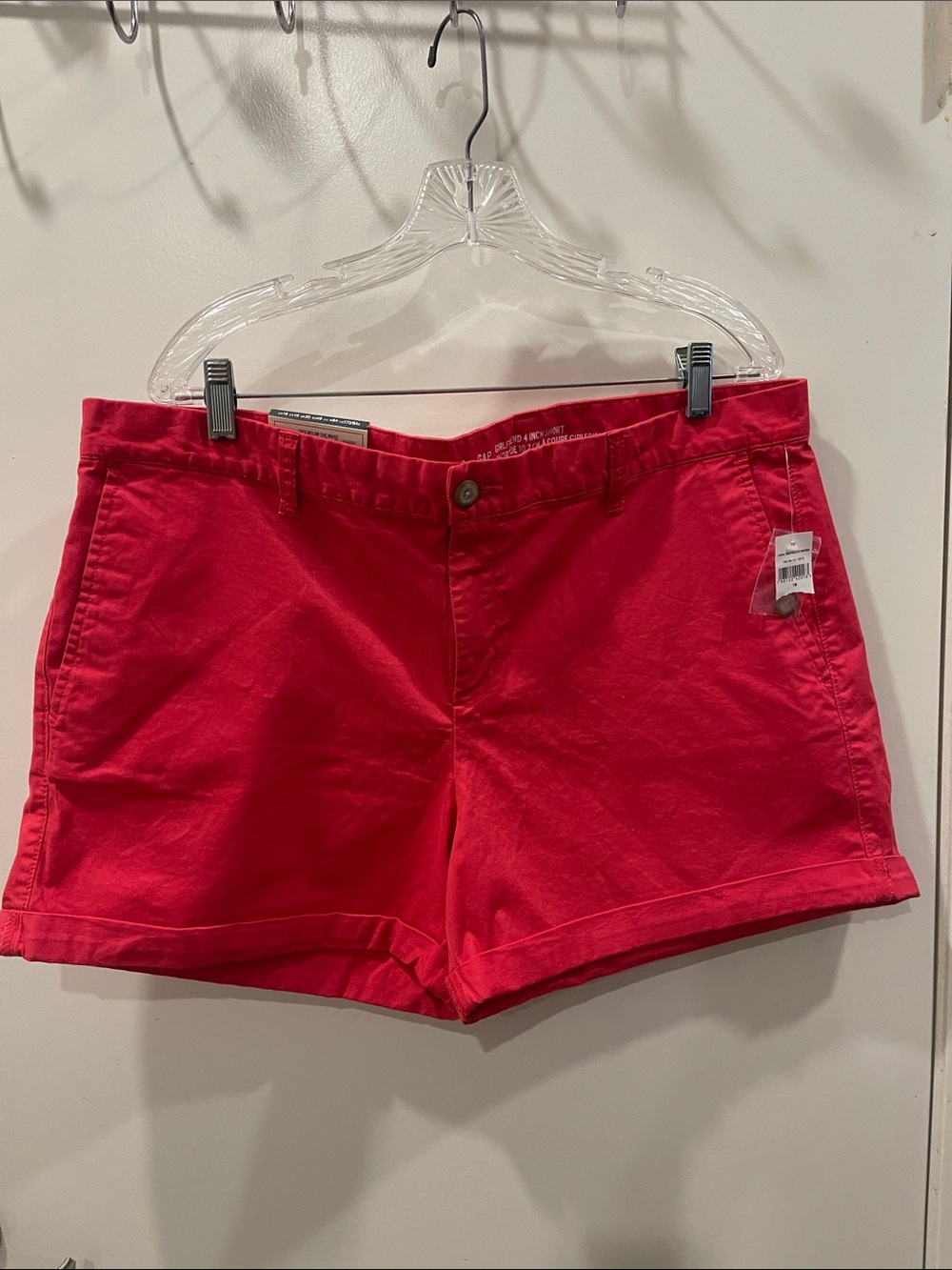 GAP Bright Red Cotton Chino Shorts